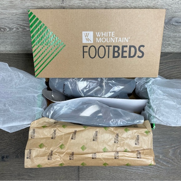 White Mountain Womens Hobo Leather Slip on Footbed Sandals. NIB Size 7 - Picture 12 of 13